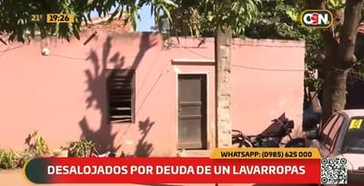Desalojan a familia por deuda de lavarropas y denuncian irregularidades