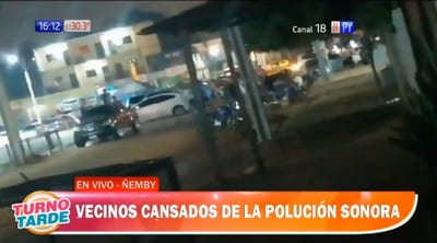 Vecinos de Ñemby denuncian polución sonora en estaciones de servicio
