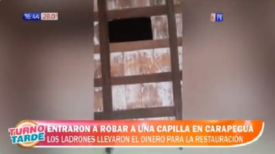 “Adictos” robaron dinero destinado a restauración de capilla, reportan
