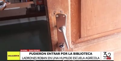Delincuentes ingresan a biblioteca de escuela y roban varios electrodomésticos