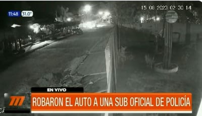 Mujer policía sufre robo de vehículo en Caaguazú