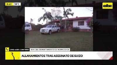 Detienen a policía y otras tres personas por el crimen del suizo en Paraguarí