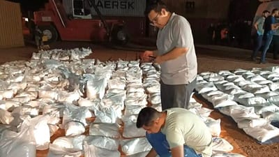 Cocaína incautada en Villeta es la segunda mayor carga decomisada en el país