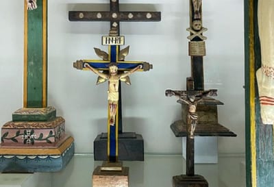Cristo crucificado gira “solo” en Museo del Barro