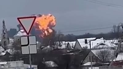 Avión ruso con prisioneros ucranianos se estrella en Rusia