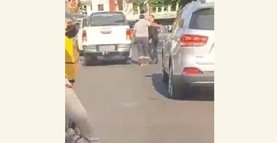 Agresión a trabajador en Lambaré por seguridad del Gobierno
