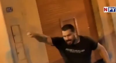 Conductor agrede a chofer de bus en calle Colón de Asunción