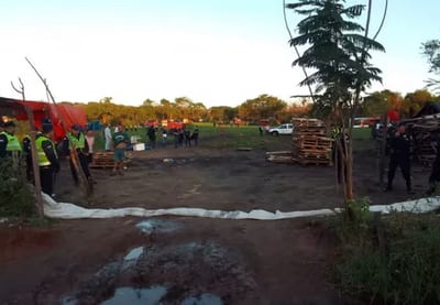 Desalojo en Tarumandy: Cinco detenidos por ocupación de propiedad