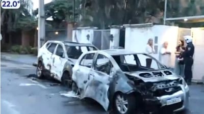 Conductor ebrio provoca caos en Villa Morra: autos incendiados
