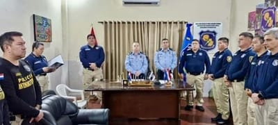 Comisario César Diarte asume como jefe Antinarcóticos policial