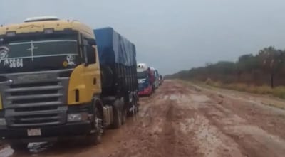 Caos en ruta PY05: cientos de camiones atrapados en el Chaco