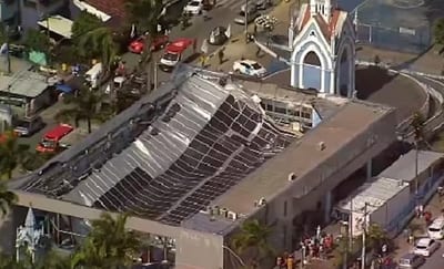 Derrumbe en santuario de Recife, Brasil deja dos muertos y varios heridos