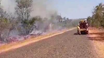 Incendio amenaza a comunidades nativas en Parque Cerro Corá
