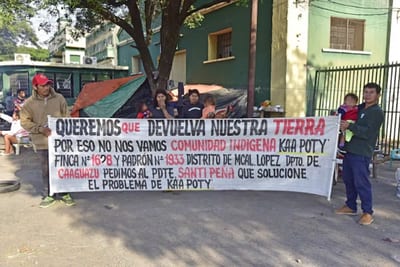 Indígenas continúan exigiendo tierras y cuestionan al Indi