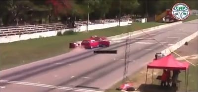 Accidente en el ex-Aratirí deja automóviles destruidos
