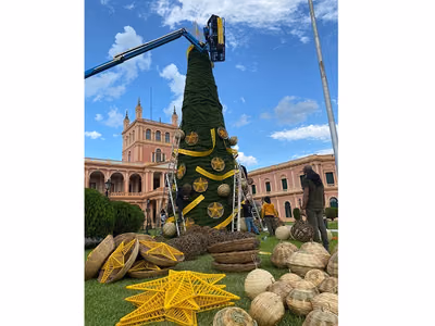 Palacio de López celebra la Navidad con arte paraguayo