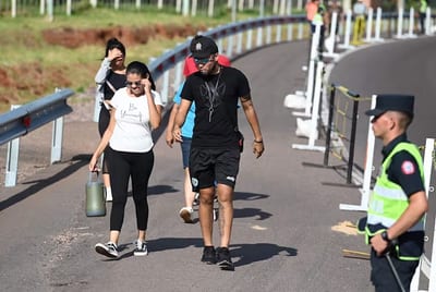 Carril exclusivo para peregrinos en ruta a Caacupé