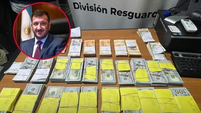 Detienen a senador argentino con USD 200 mil en Paraguay