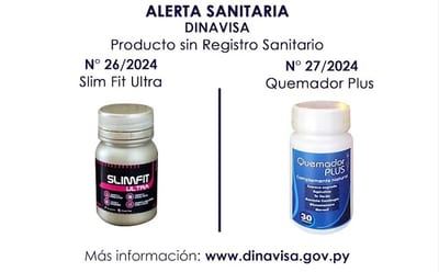 Dinavisa alerta sobre productos para pérdida de peso sin registro