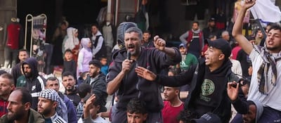 Palestinos protestan contra Hamás en Gaza