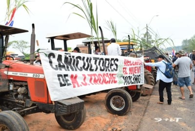 Cañicultores marcharán con tractores rumbo a Asunción