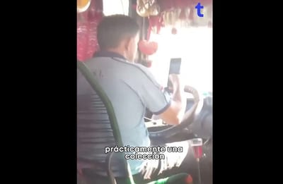 Denuncian uso de celulares por choferes en plena ruta