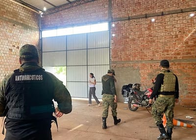 Narcodepósito descubierto en Saltos del Guairá
