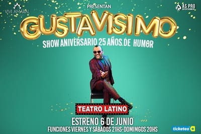 Gustavísimo celebra 25 años de humor en Teatro Latino