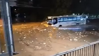 Temporal causa inundaciones, apagones y embotellamientos