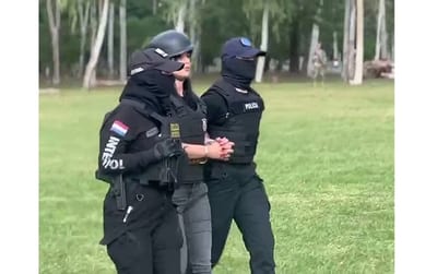 Gianina García Troche volvió a la cárcel militar de Viñas Cué tras recibir atención médica