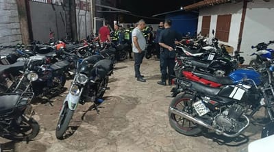 Operativo en Ñemby retiene 69 motos por infracciones
