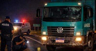 Peatón muere atropellado por camión de la ANDE en ruta PY05