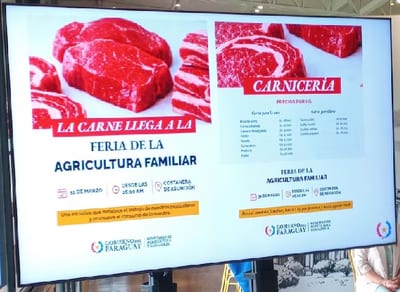 Carne vacuna llega a feria con precios accesibles