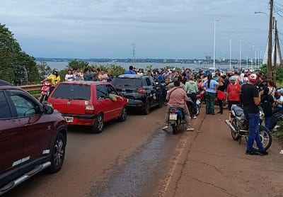 Puente Encarnación-Posadas afectado por protesta de paseros