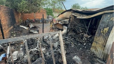 Incendio destruyó taller de motos en Concepción
