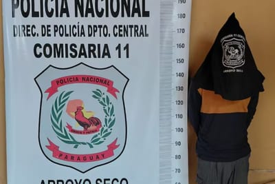Capturan a presunto asaltante que robó el arma a un guardia en Villa Elisa