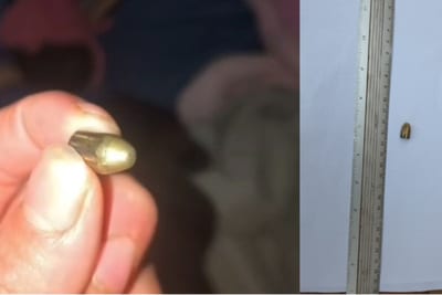 Disparo al aire terminó con una bala dentro de una vivienda