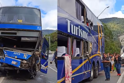 Bus con estudiantes paraguayos chocó en Brasil