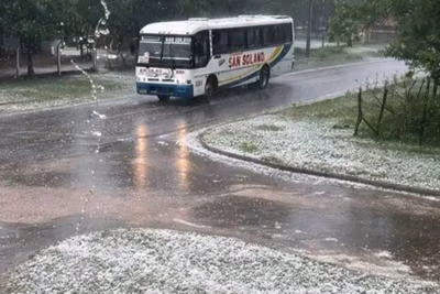 Temporal con granizos afecta a ocho departamentos del país