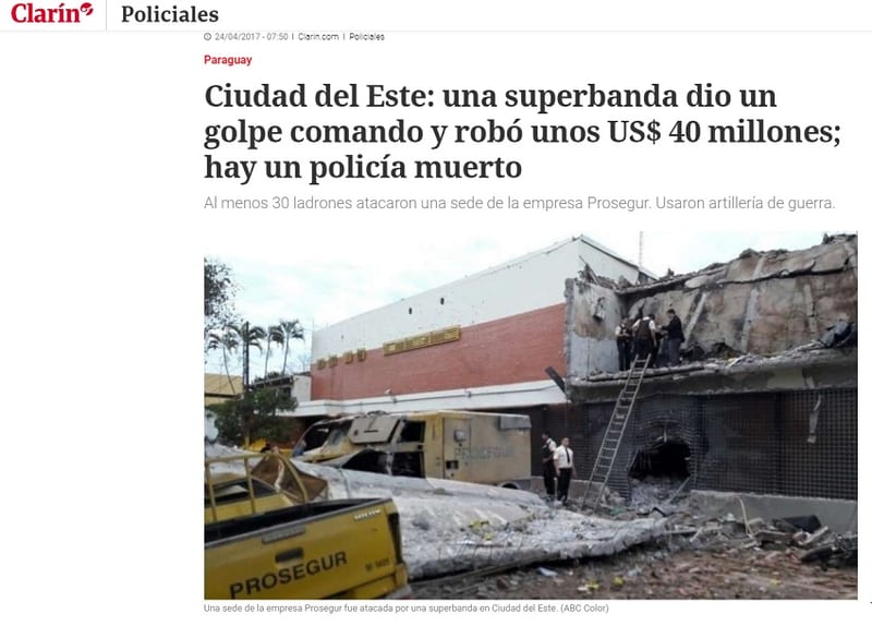 Mega atraco recorre el mundo