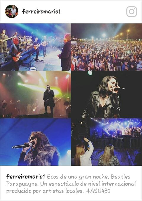 Festejo multitudinario por aniversario de Asunción