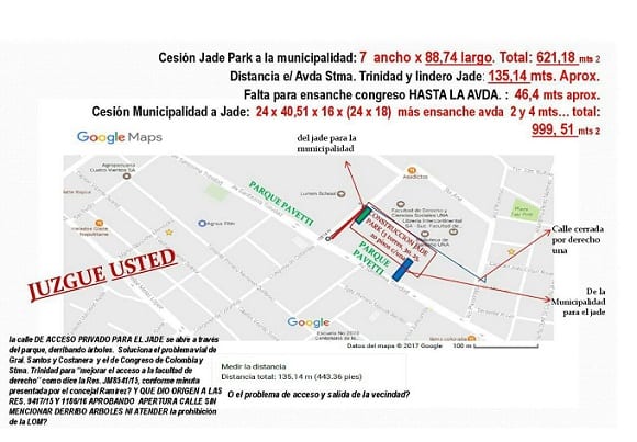 Vecinos del Parque Pavetti: “Mario miente”