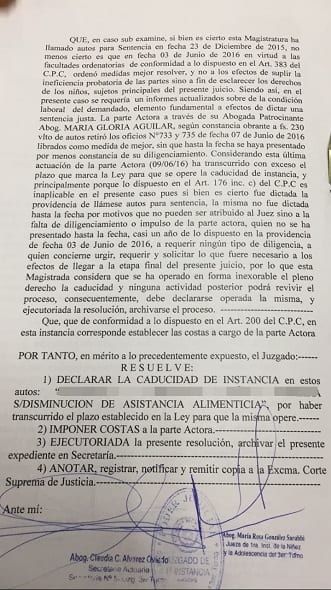 Justicia falla a favor de Paloma
