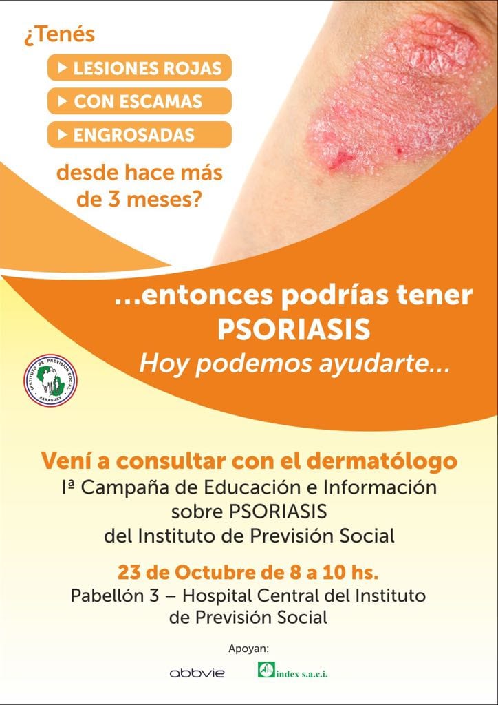 Invitan a la primera campaña de información sobre la psoriasis