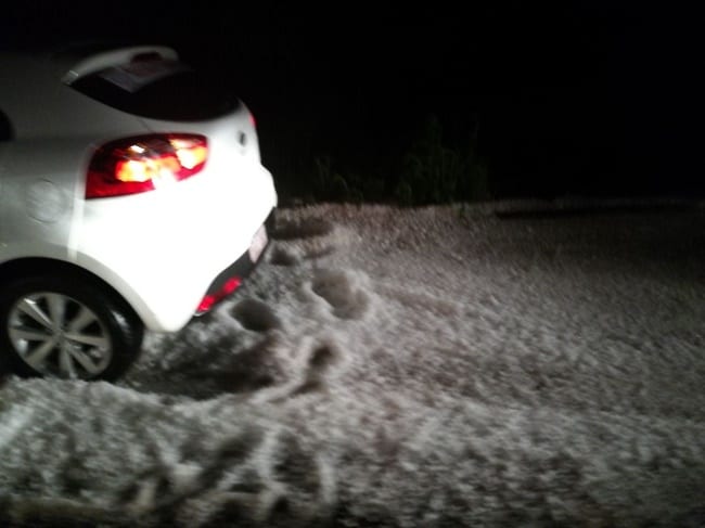 Granizo causó estragos en varias regiones del país