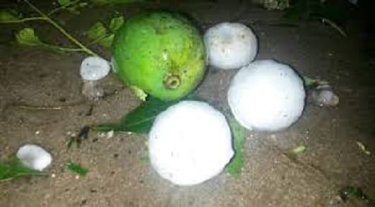 Granizo causó estragos en varias regiones del país