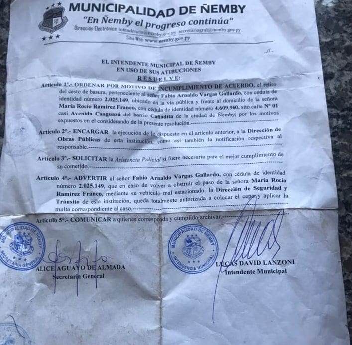 Mujer denuncia inacción de la Municipalidad de Ñemby