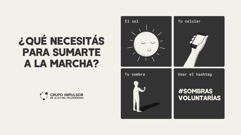 Primera marcha digital para la sanción de la Ley del Voluntariado