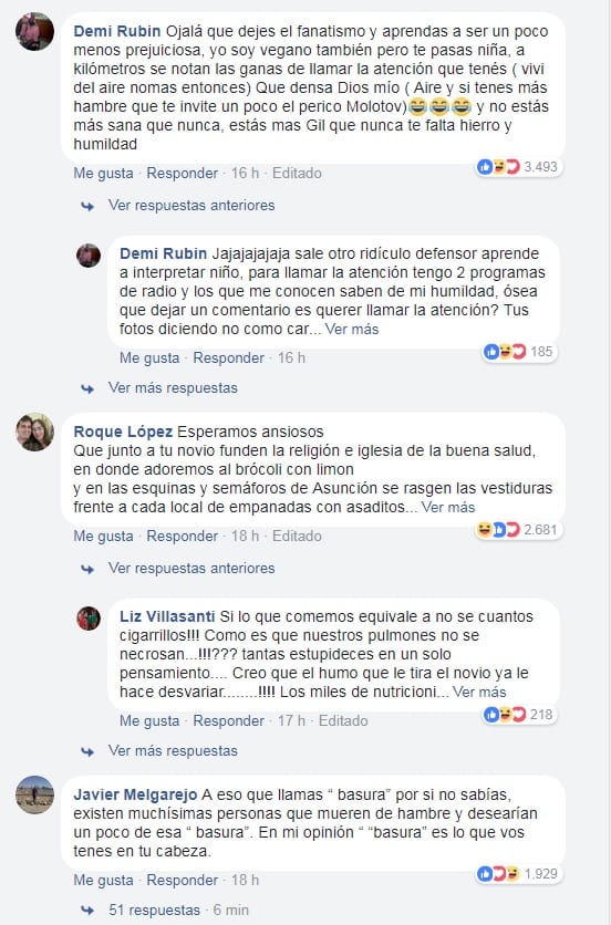 Las “vacas esclavizadas” y otras frases de Fio que encendieron las redes