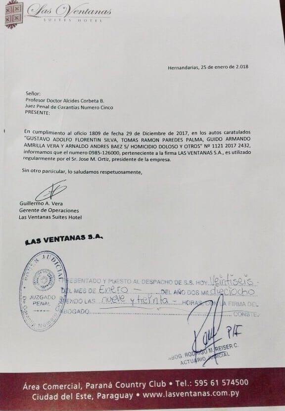 Caso Quintana: Confirman que uno de los números era de José Ortiz
